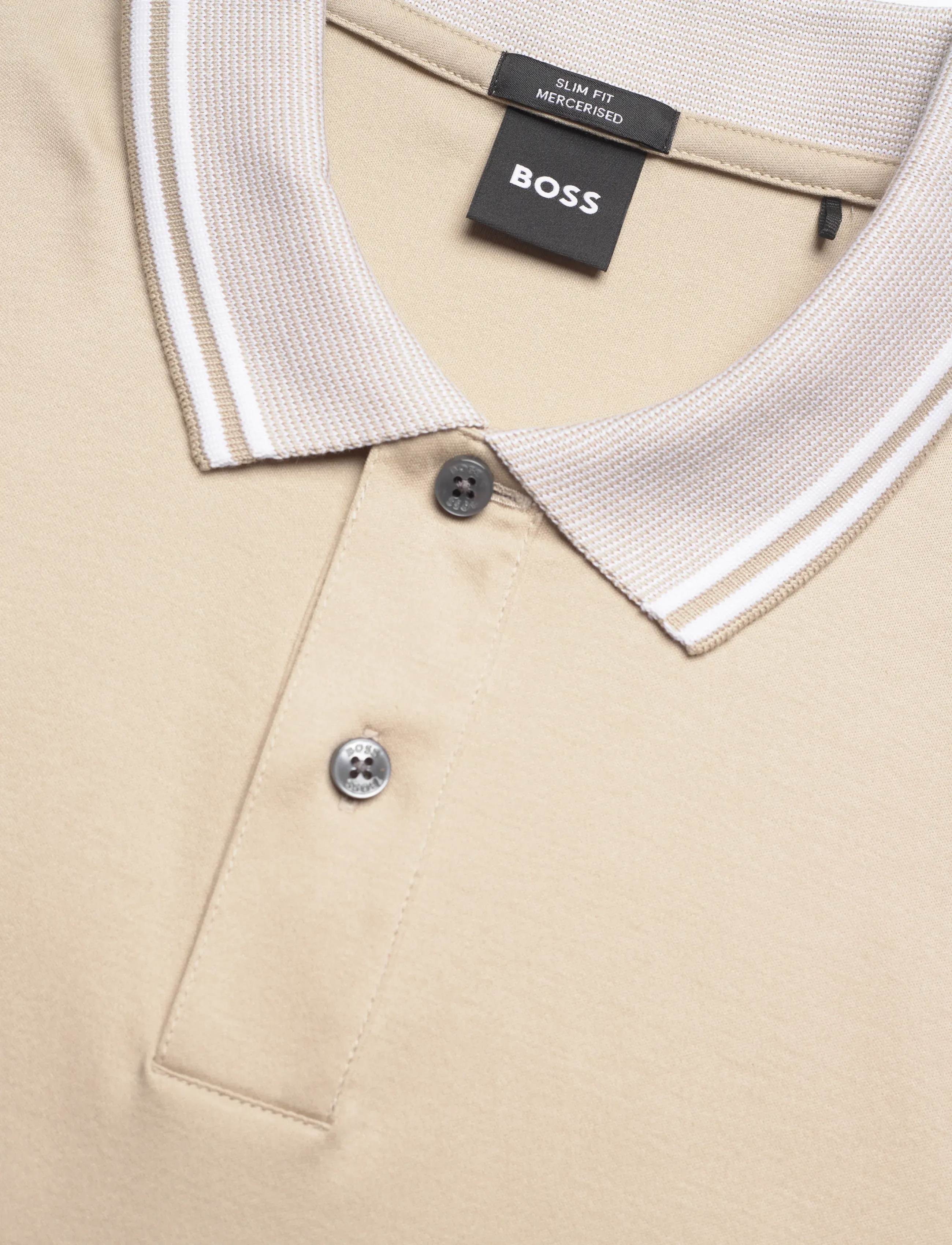 BOSS - H-Phillipson 238 - short-sleeved polos - open beige - 5