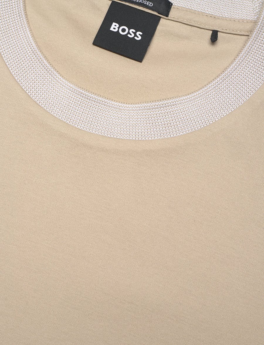 BOSS - H-Tessler 238 - kortærmede t-shirts - open beige - 5