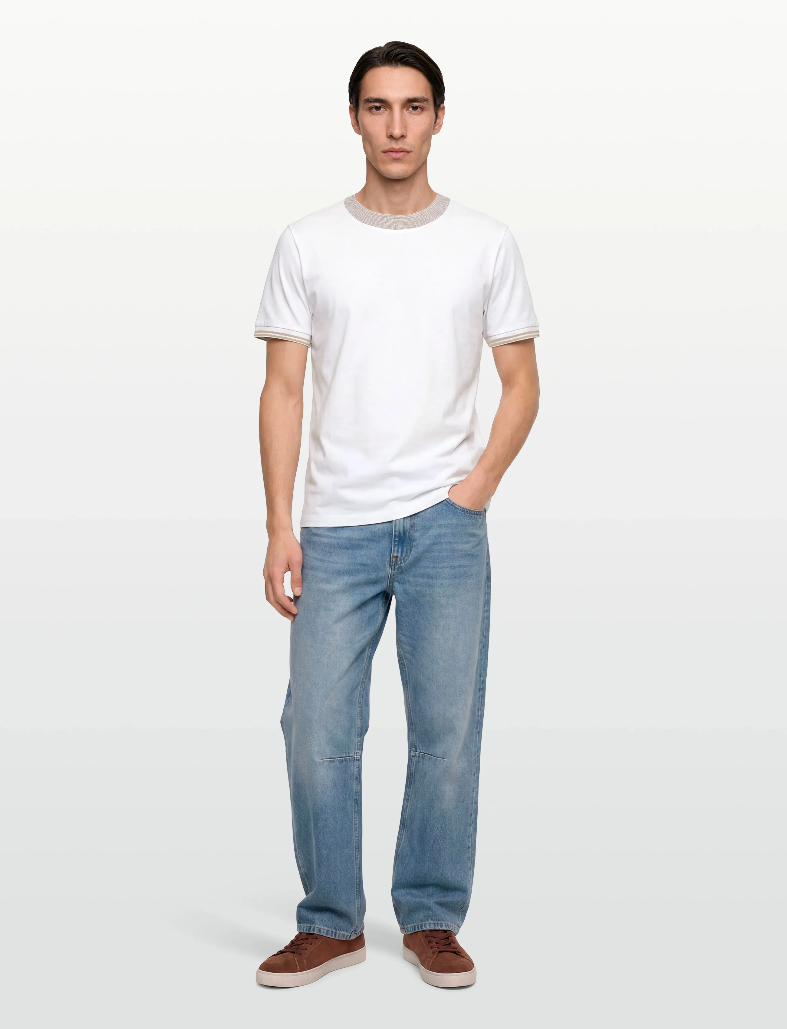 BOSS H-Tessler 238, M, T-shirts, Weiß - Short-sleeved, Männerswear