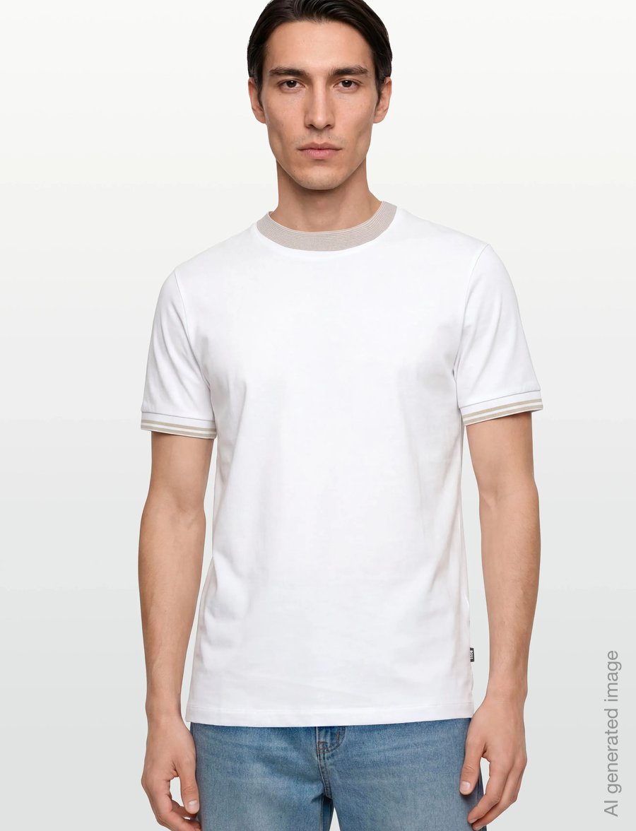 BOSS - H-Tessler 238 - kortærmede t-shirts - white - 3