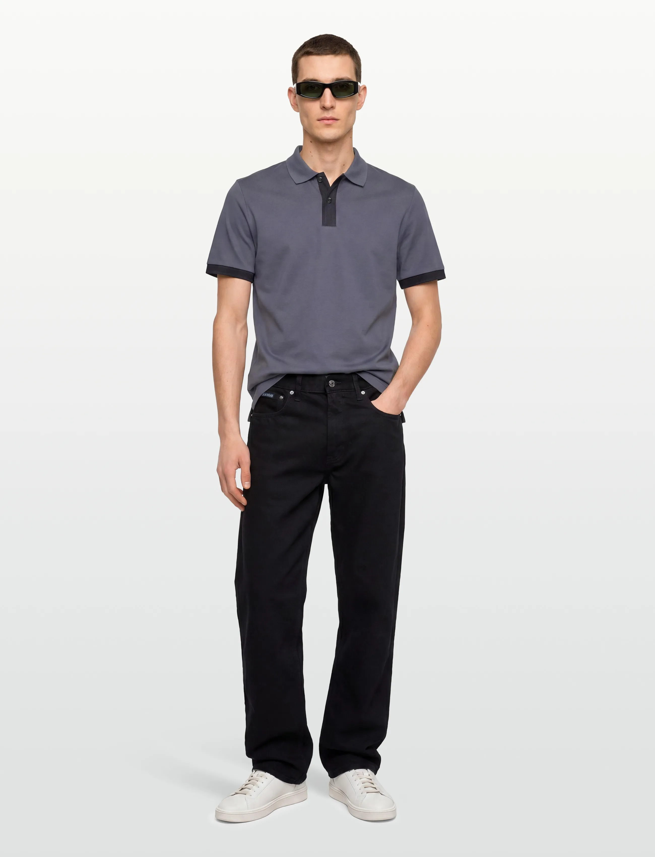 BOSS - H-Parlay 238 - kortärmade pikéer - open blue - 0