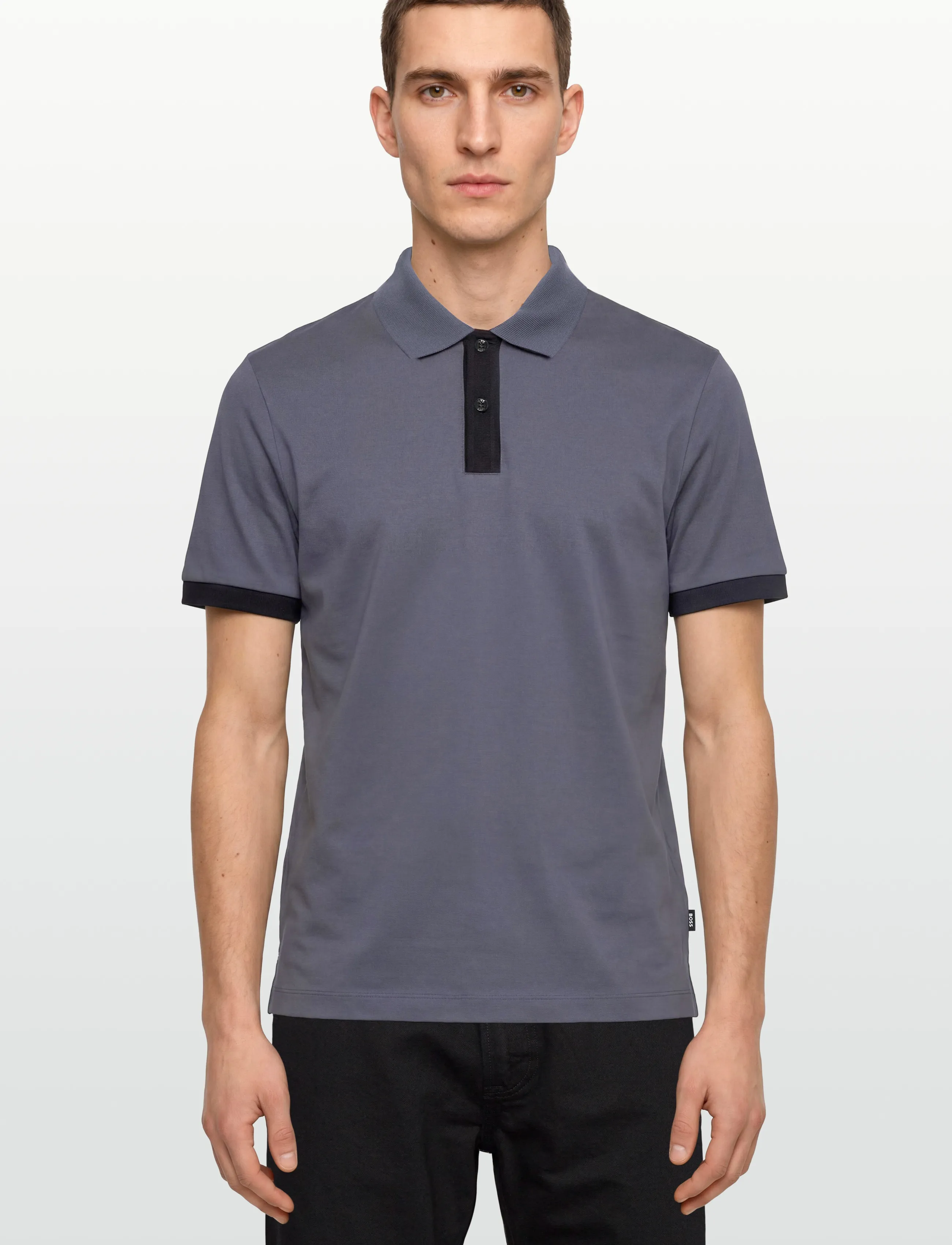 BOSS - H-Parlay 238 - short-sleeved polos - open blue - 3