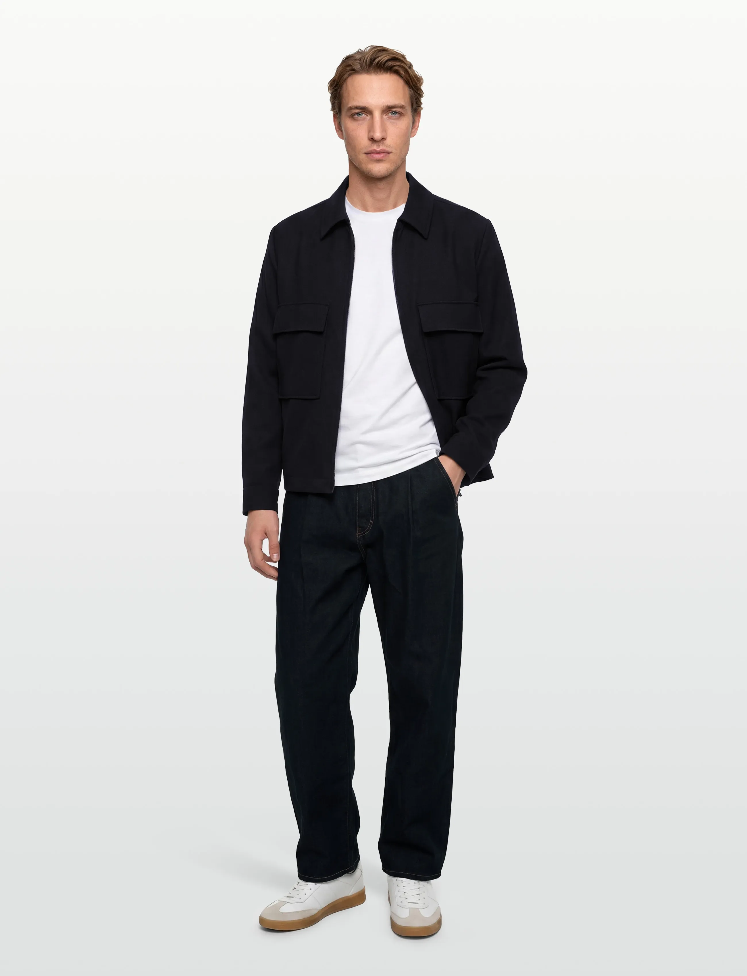 BOSS C-Carper-Os-2Pp-261, 48, Navy, Jakker > Uldjakker, Herre