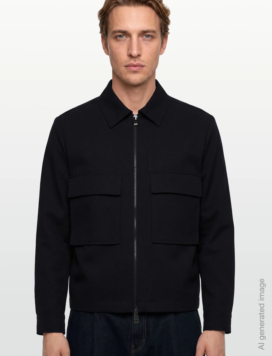 BOSS - C-Carper-OS-2PP-261 - wool jackets - dark blue - 3