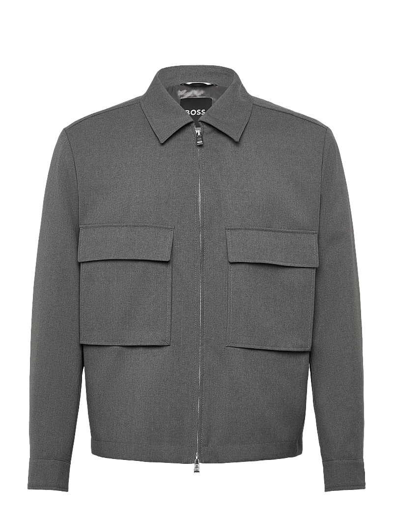 BOSS - C-Carper-OS-2PP-261 - uldjakker - silver - 0