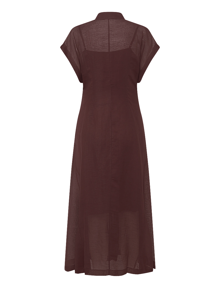 BOSS - Davinata - hemdkleider - dark brown - 1