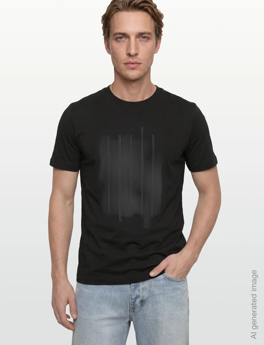 BOSS - C-Thompson 239 - kurzärmelige t-shirts - black - 3
