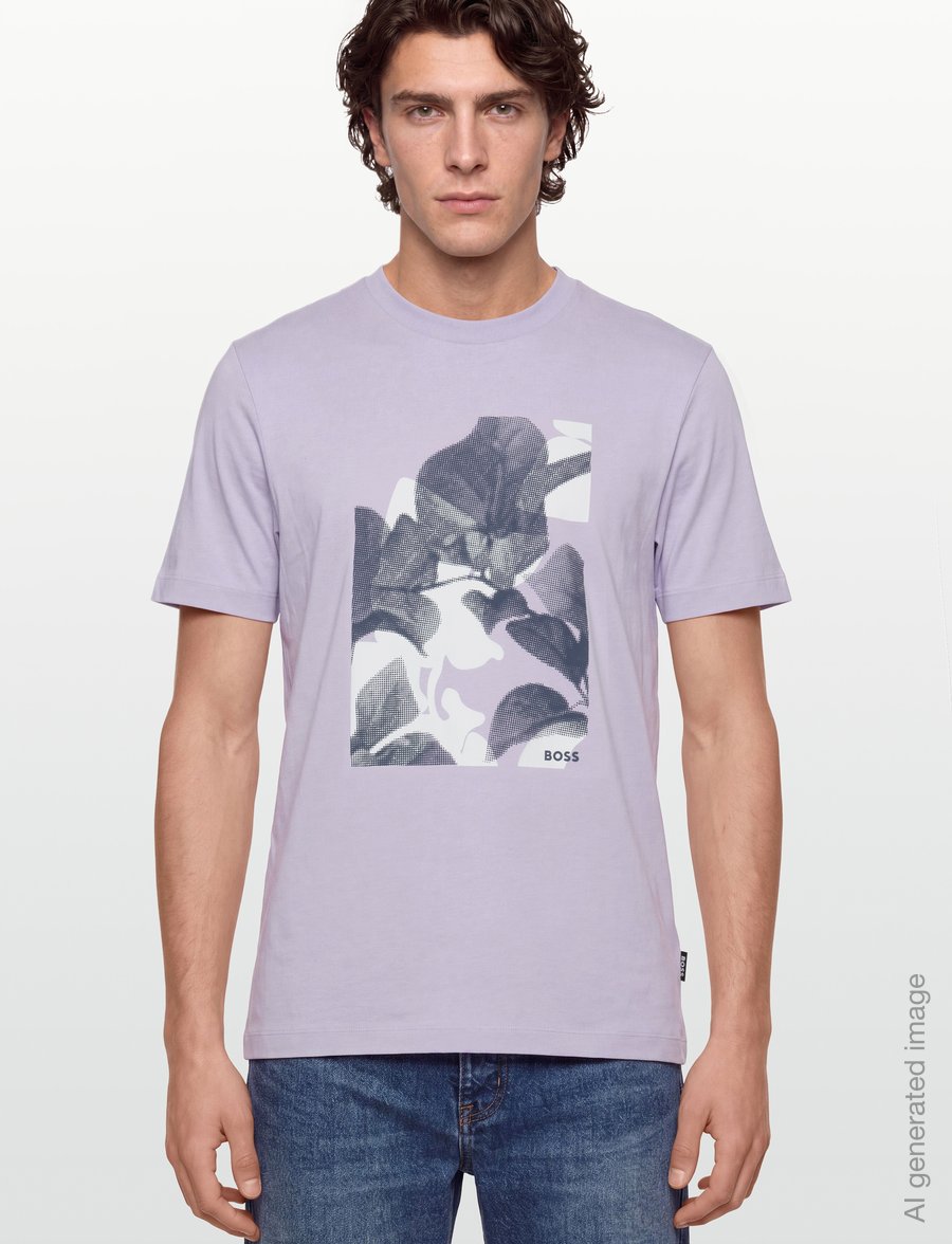 BOSS - C-Thompson 239 - lühikeste varrukatega t-särgid - open purple - 3