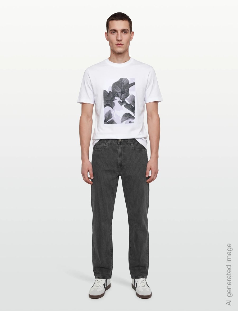 BOSS - C-Thompson 239 - kortärmade t-shirts - white - 0