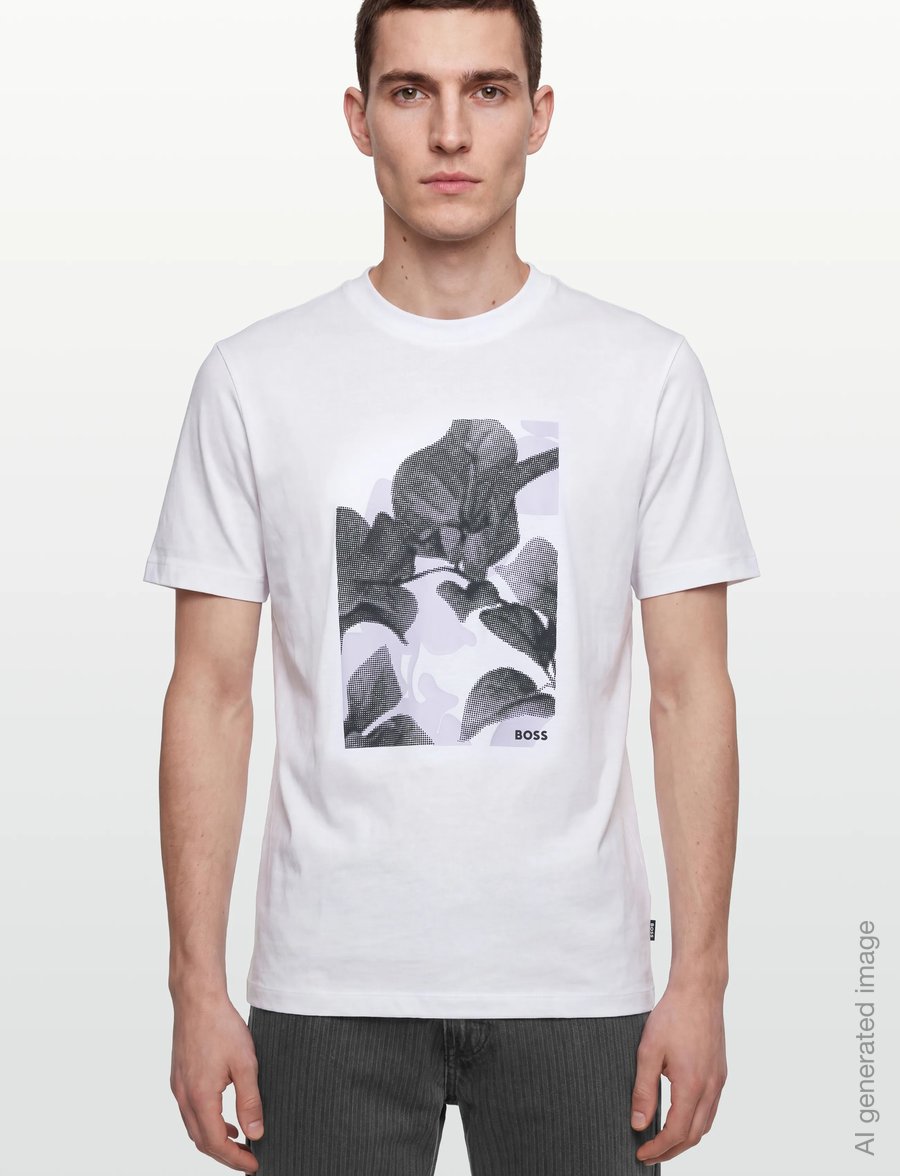 BOSS - C-Thompson 239 - kortärmade t-shirts - white - 3