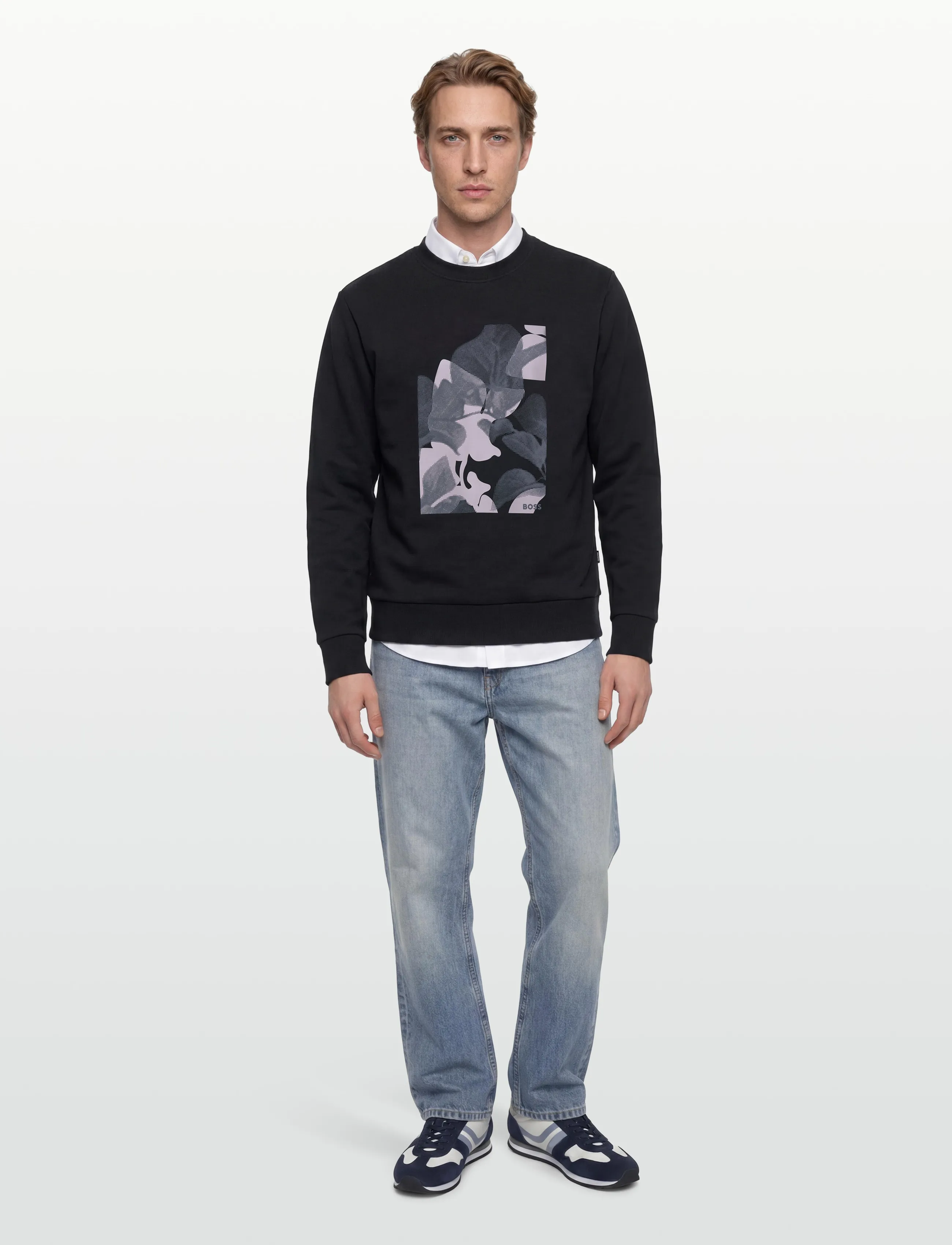 BOSS C-Soleri 239, S, Navy, Sweatshirts & Hættetrøjer > Sweatshirts, Herre