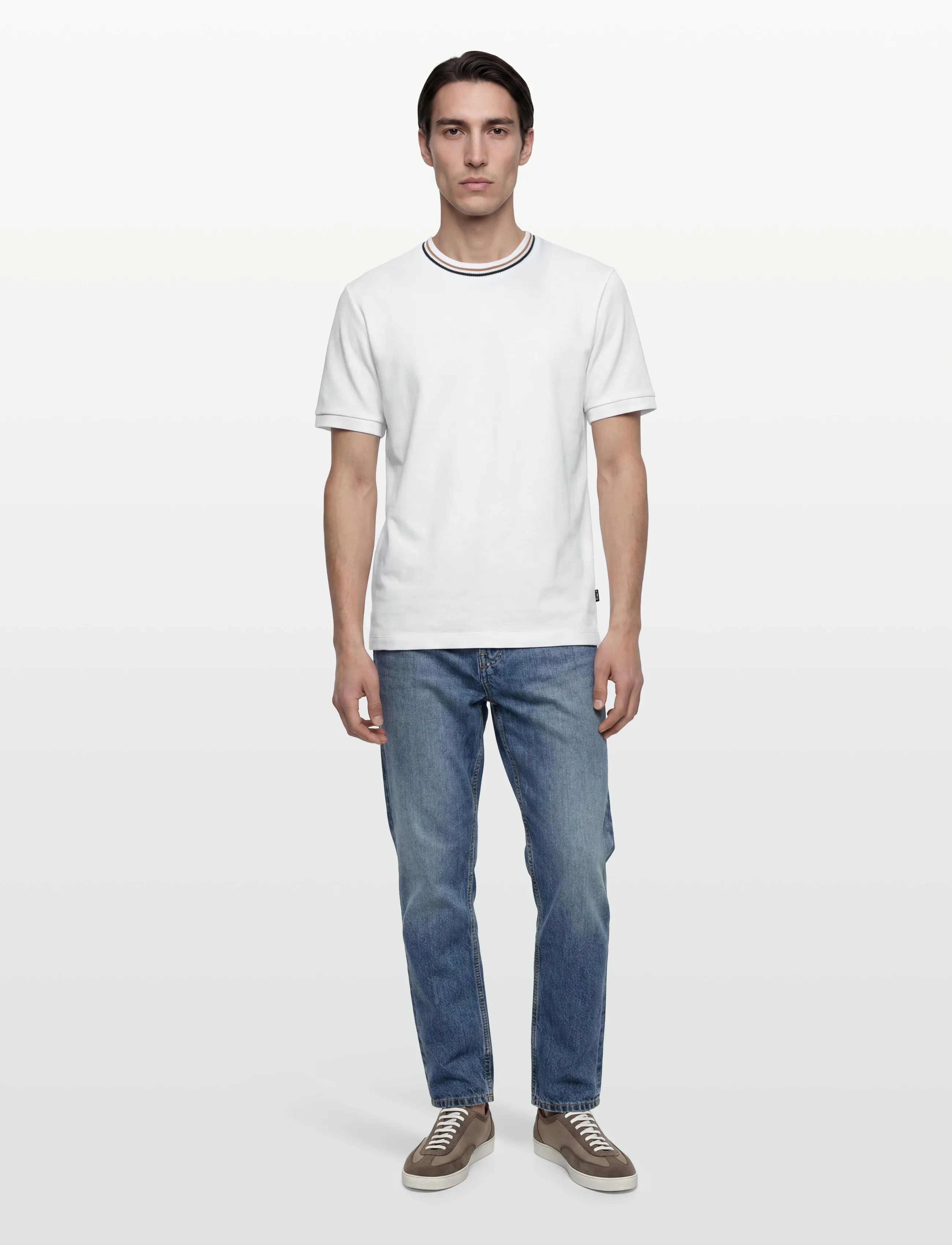 BOSS C-Taut 40, XL, White, T-Shirts > Kortærmede, Herre