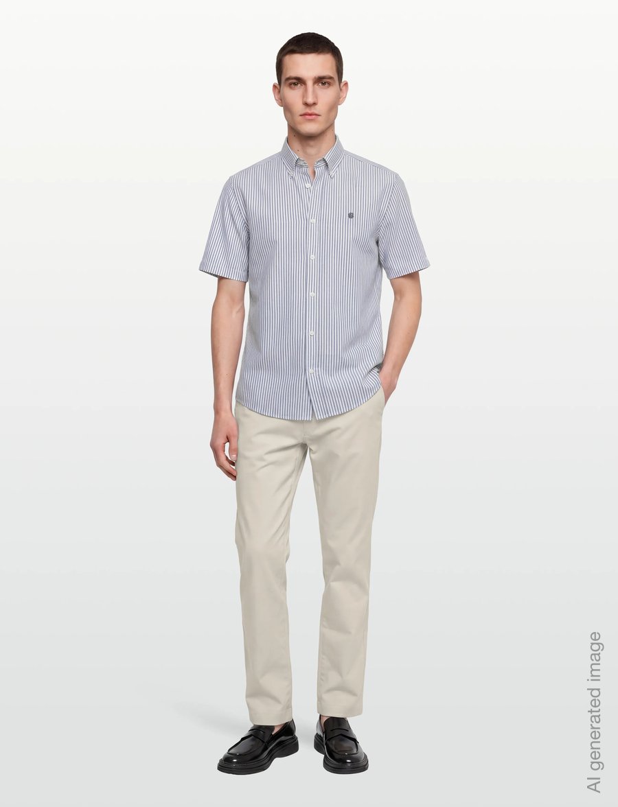 BOSS - H-LIAM-BD-SH-E-C-262 - randiga skjortor - open blue - 0