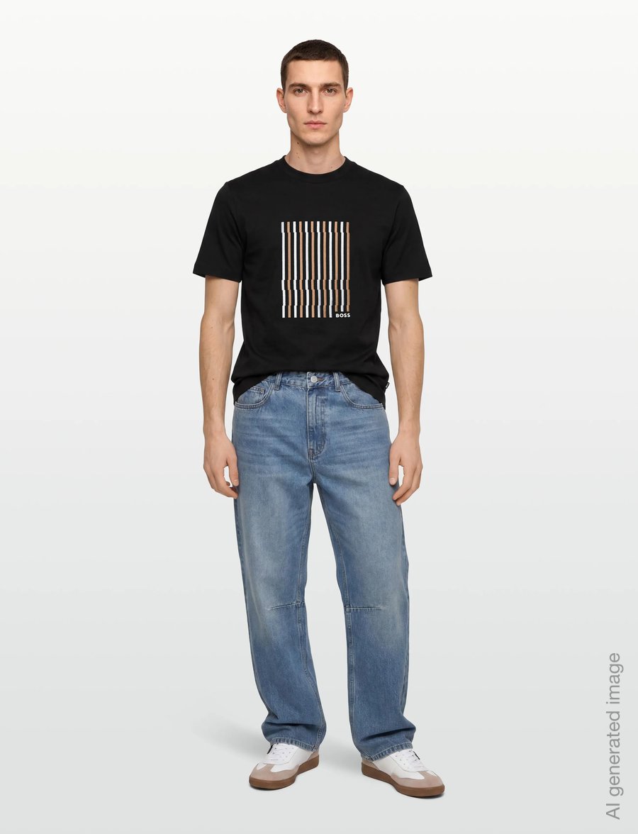 BOSS - C-Thompson 41 - kurzärmelige t-shirts - black - 0