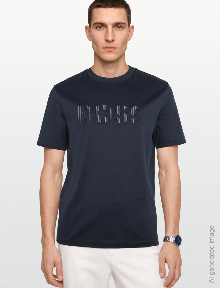 BOSS - C-Thompson 41 - kortärmade t-shirts - dark blue - 3