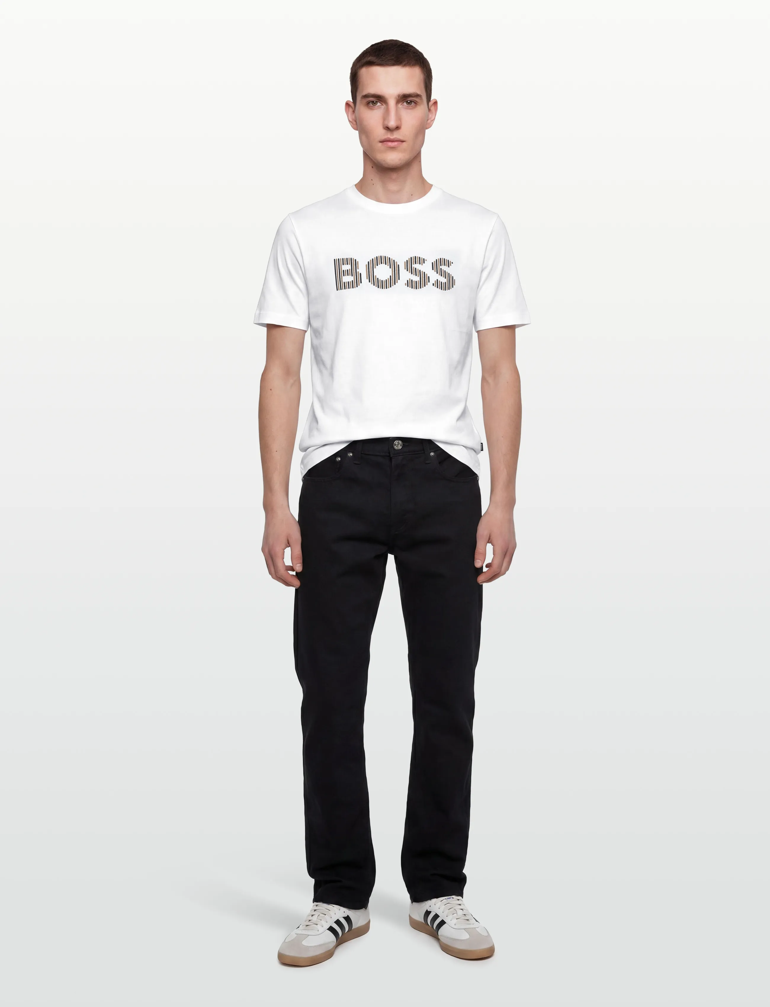 BOSS C-Thompson 41, XL, White, T-Shirts > Kortærmede, Herre