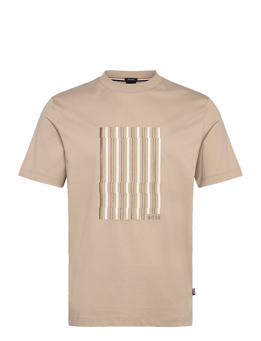 BOSS - C-Thompson 41 - lühikeste varrukatega t-särgid - open beige - 1