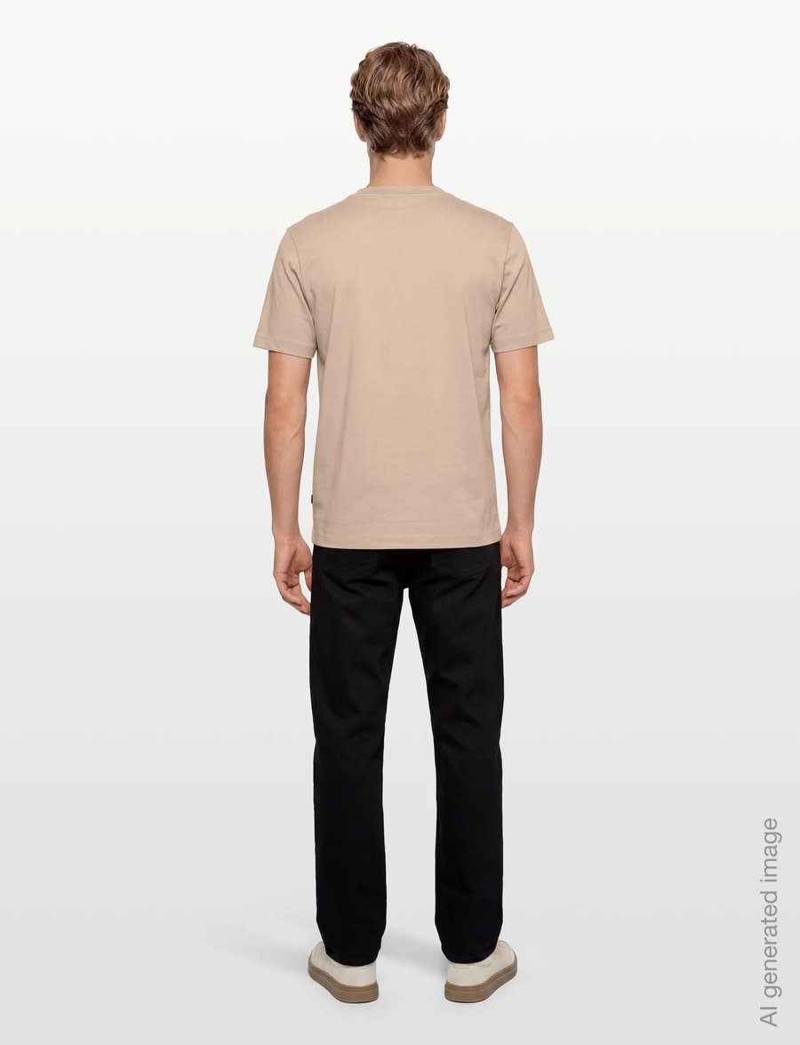 BOSS - C-Thompson 41 - lühikeste varrukatega t-särgid - open beige - 4