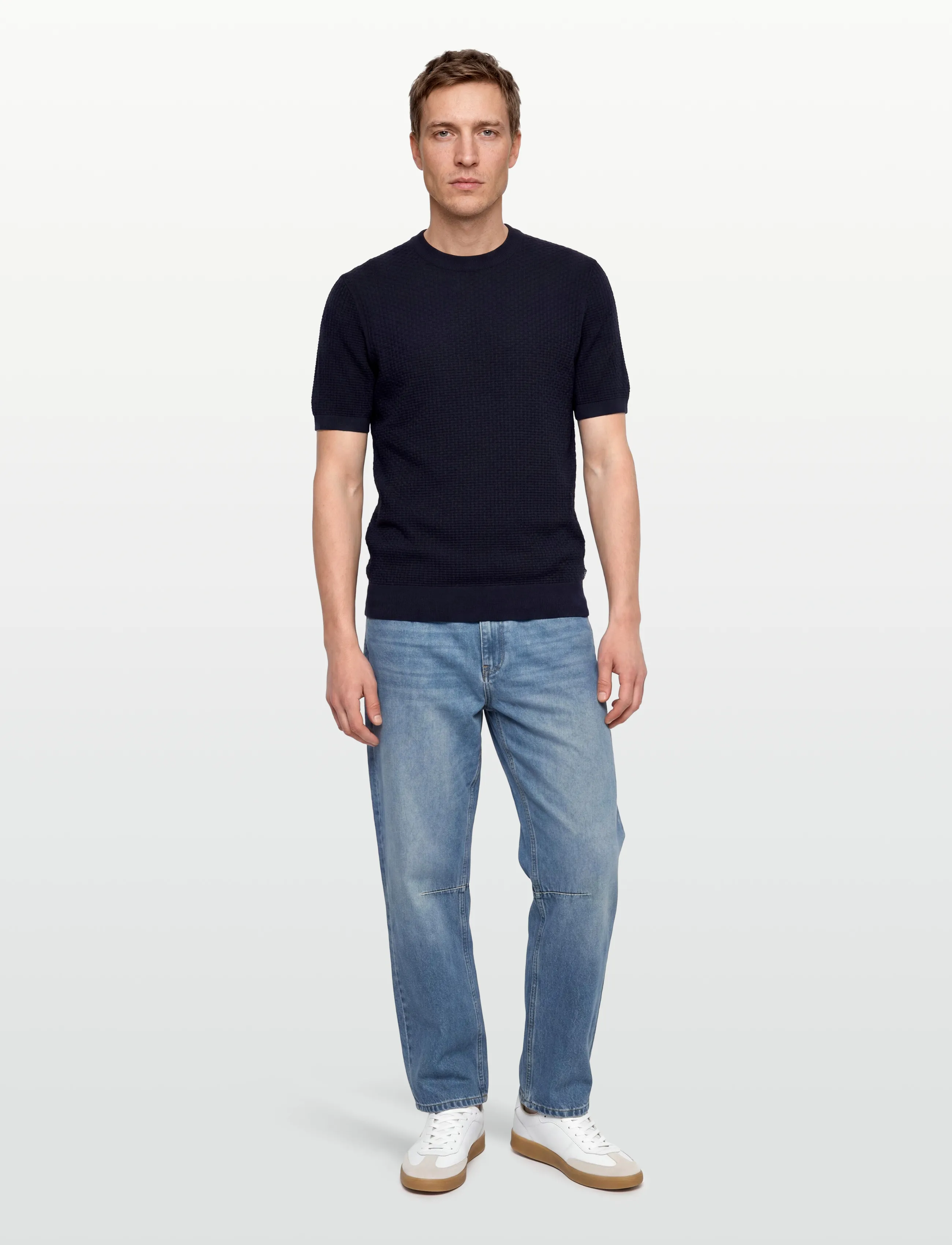 BOSS H-Nilton, M, T-shirts, Marineblau - Short-sleeved, Männerswear
