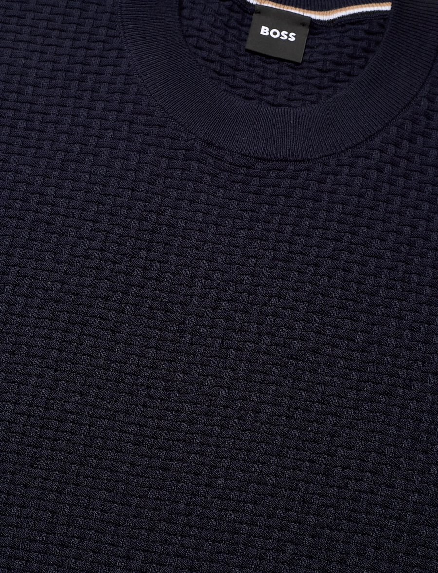 BOSS - H-Nilton - short-sleeved t-shirts - dark blue - 5