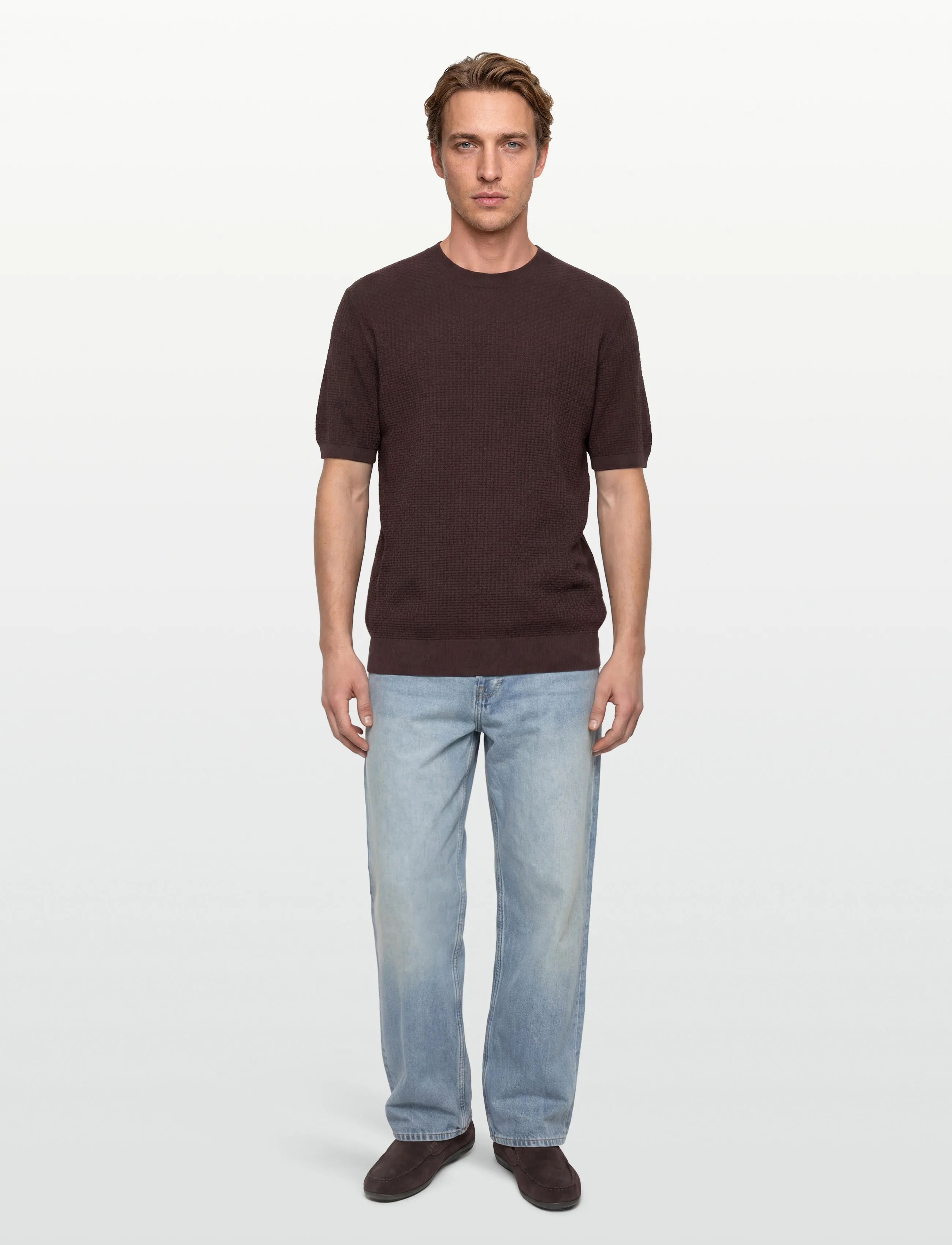 BOSS H-Nilton, M, T-shirts, Braun - Short-sleeved, Männerswear