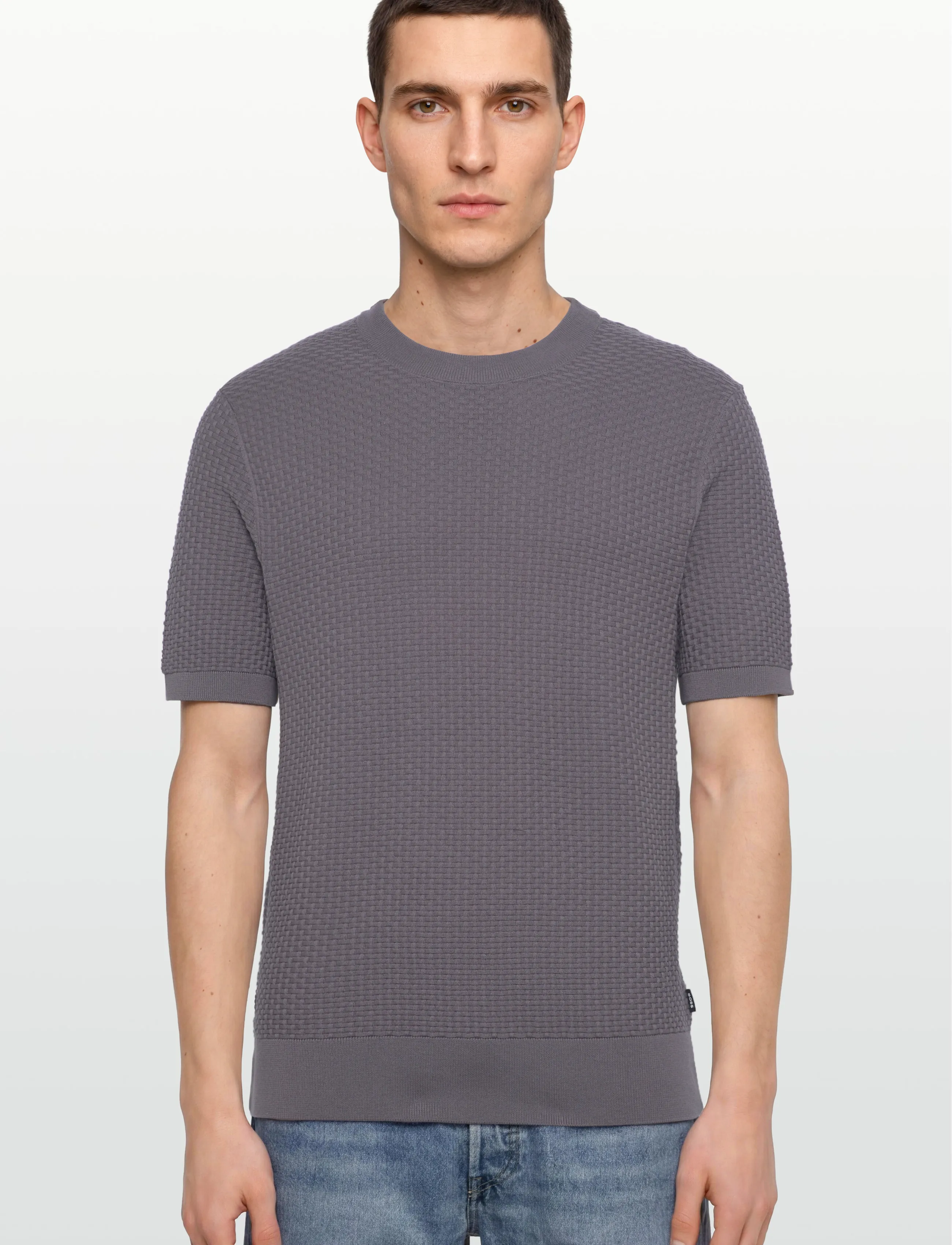 BOSS - H-Nilton - short-sleeved t-shirts - medium purple - 3