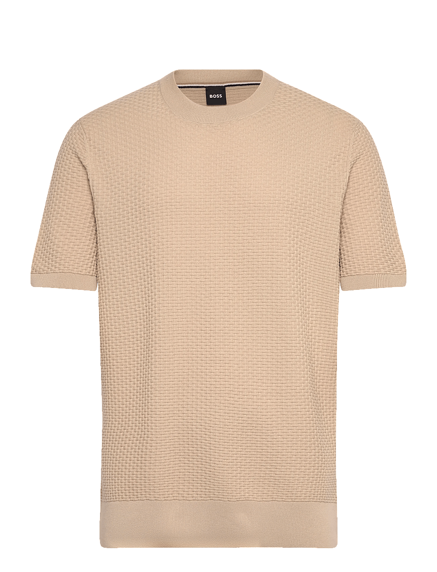 BOSS - H-Nilton - lühikeste varrukatega t-särgid - open beige - 1