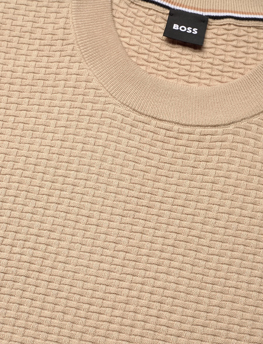 BOSS - H-Nilton - lühikeste varrukatega t-särgid - open beige - 5