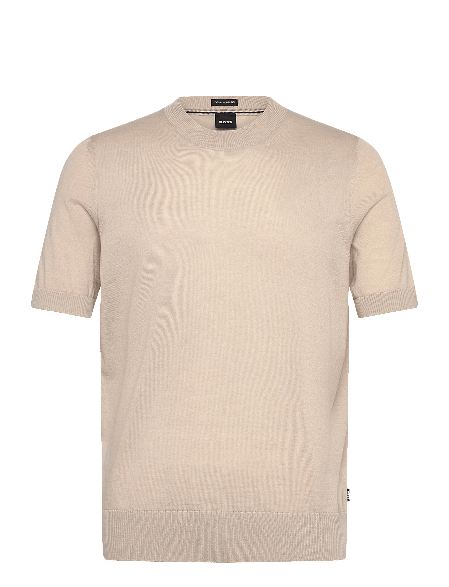 BOSS - H-Umauro - short-sleeved t-shirts - open beige - 0