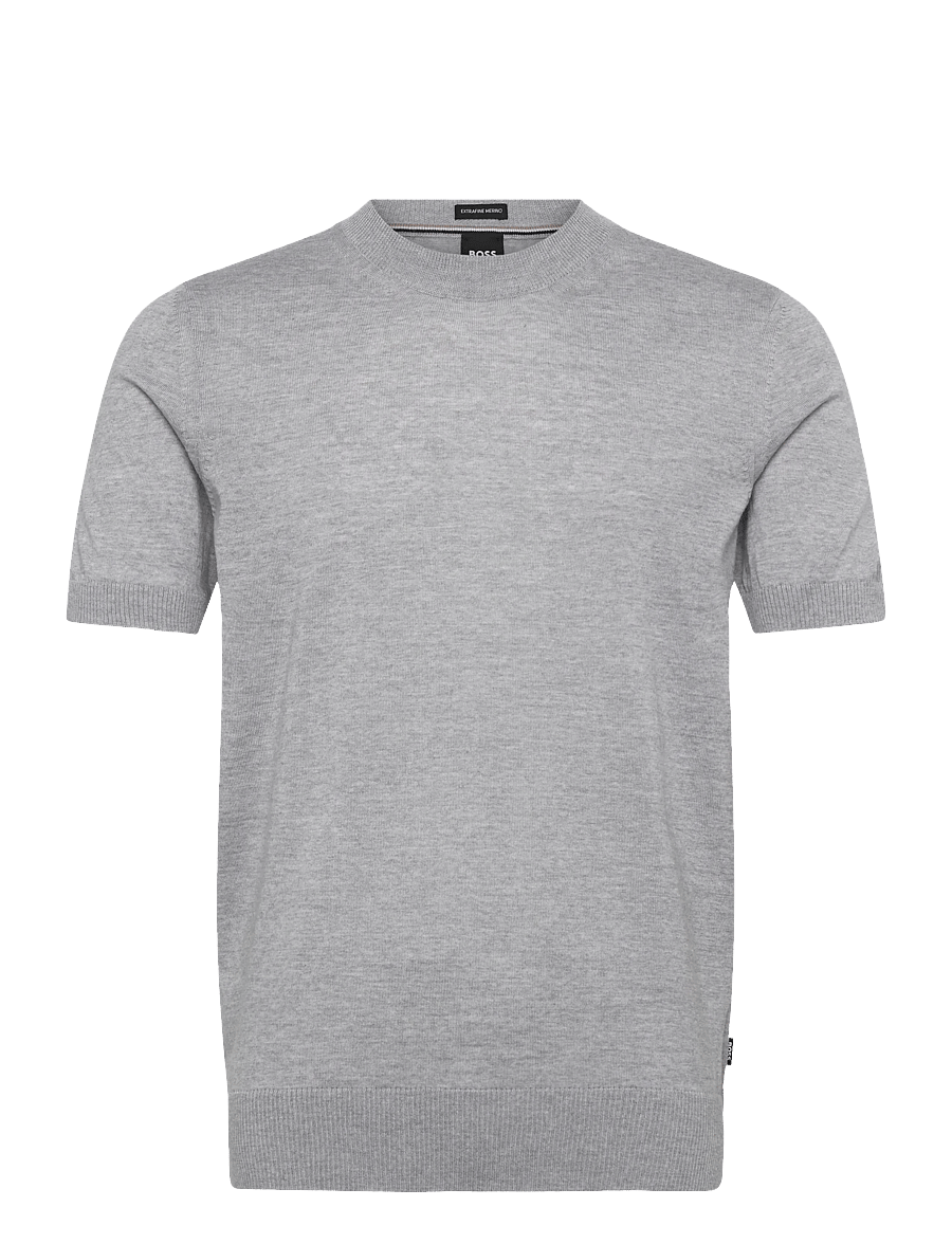 BOSS - H-Umauro - kurzärmelige t-shirts - open grey - 0