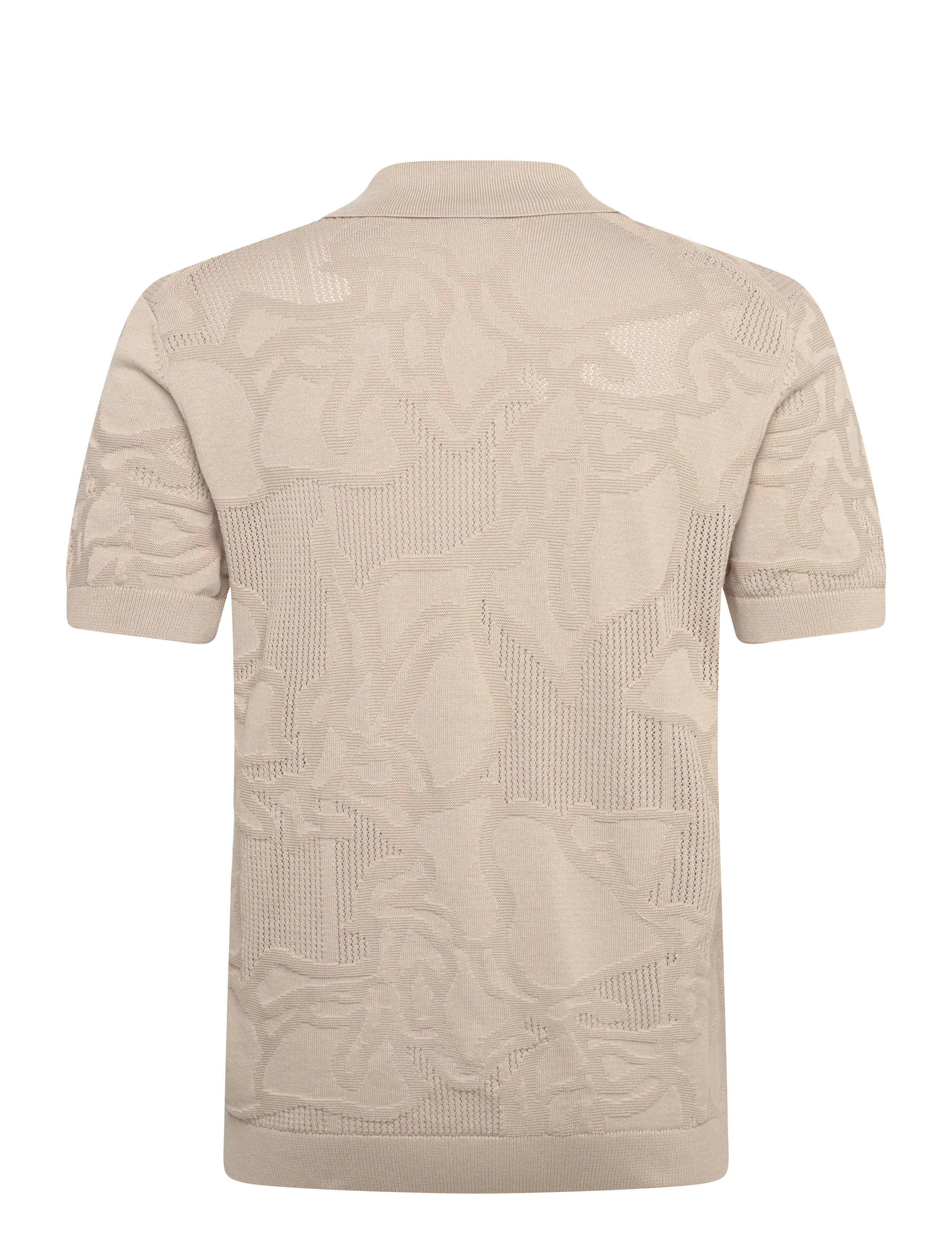 BOSS - C-Noy - gestrickte polohemden - open beige - 2