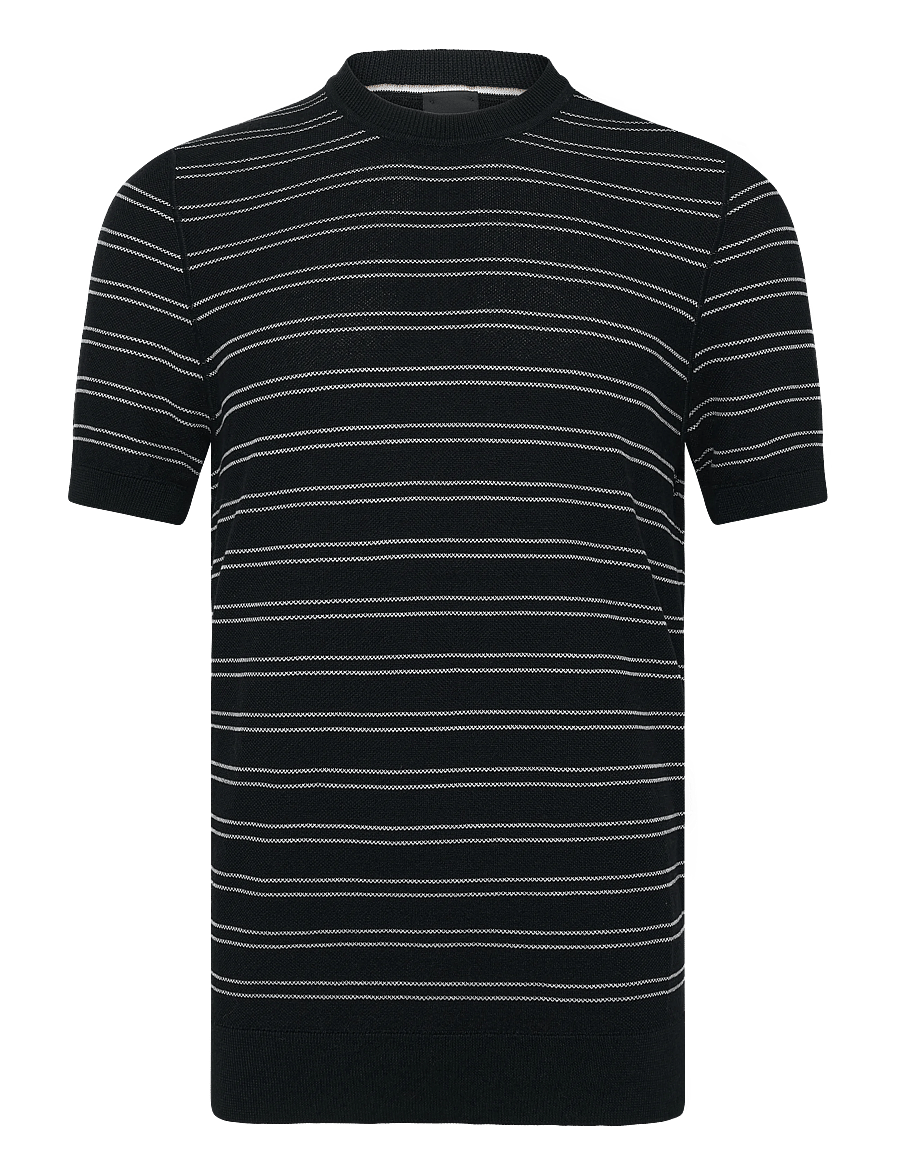 BOSS - H-Nalon - megztiniai su apvalia apykakle - dark blue - 1