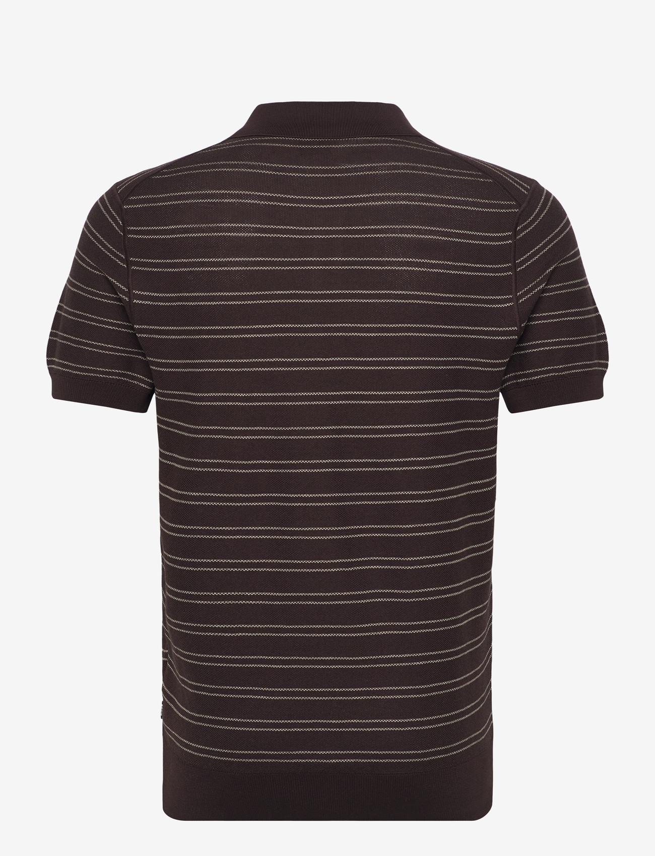 BOSS - H-Narciso - stickade pikéer - dark brown - 1