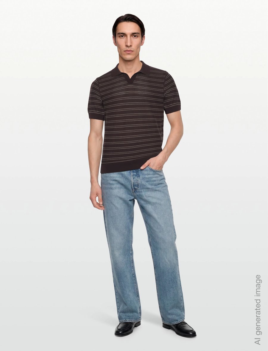 BOSS - H-Narciso - knitted polos - dark brown - 0