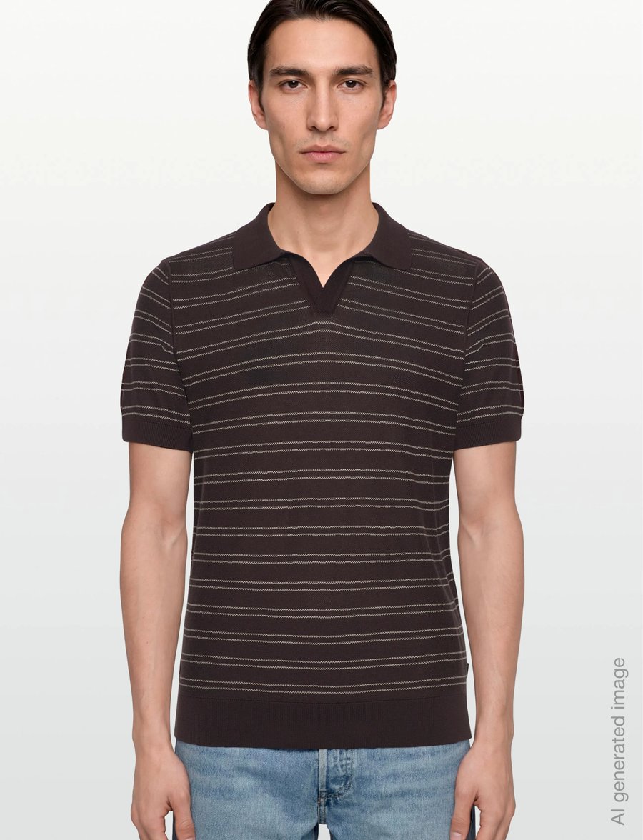 BOSS - H-Narciso - knitted polos - dark brown - 3