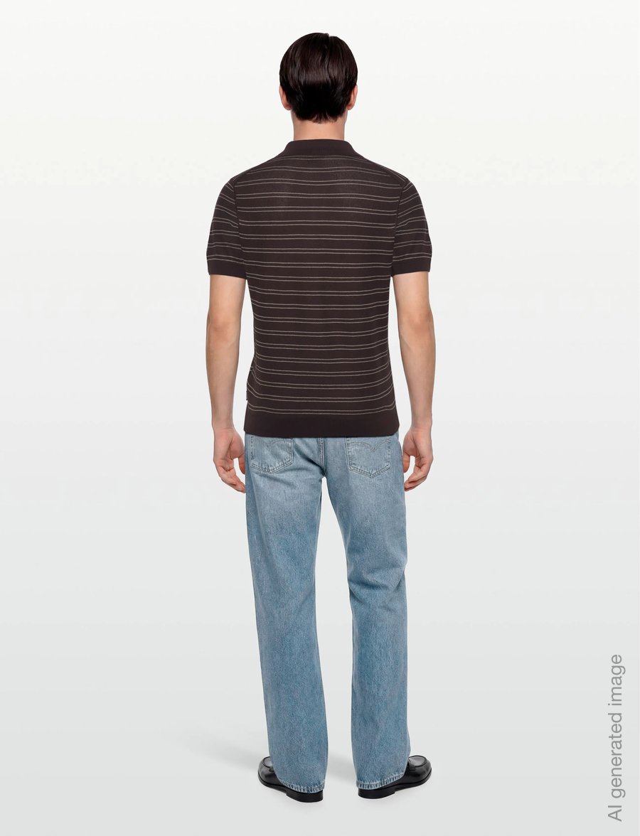 BOSS - H-Narciso - knitted polos - dark brown - 4