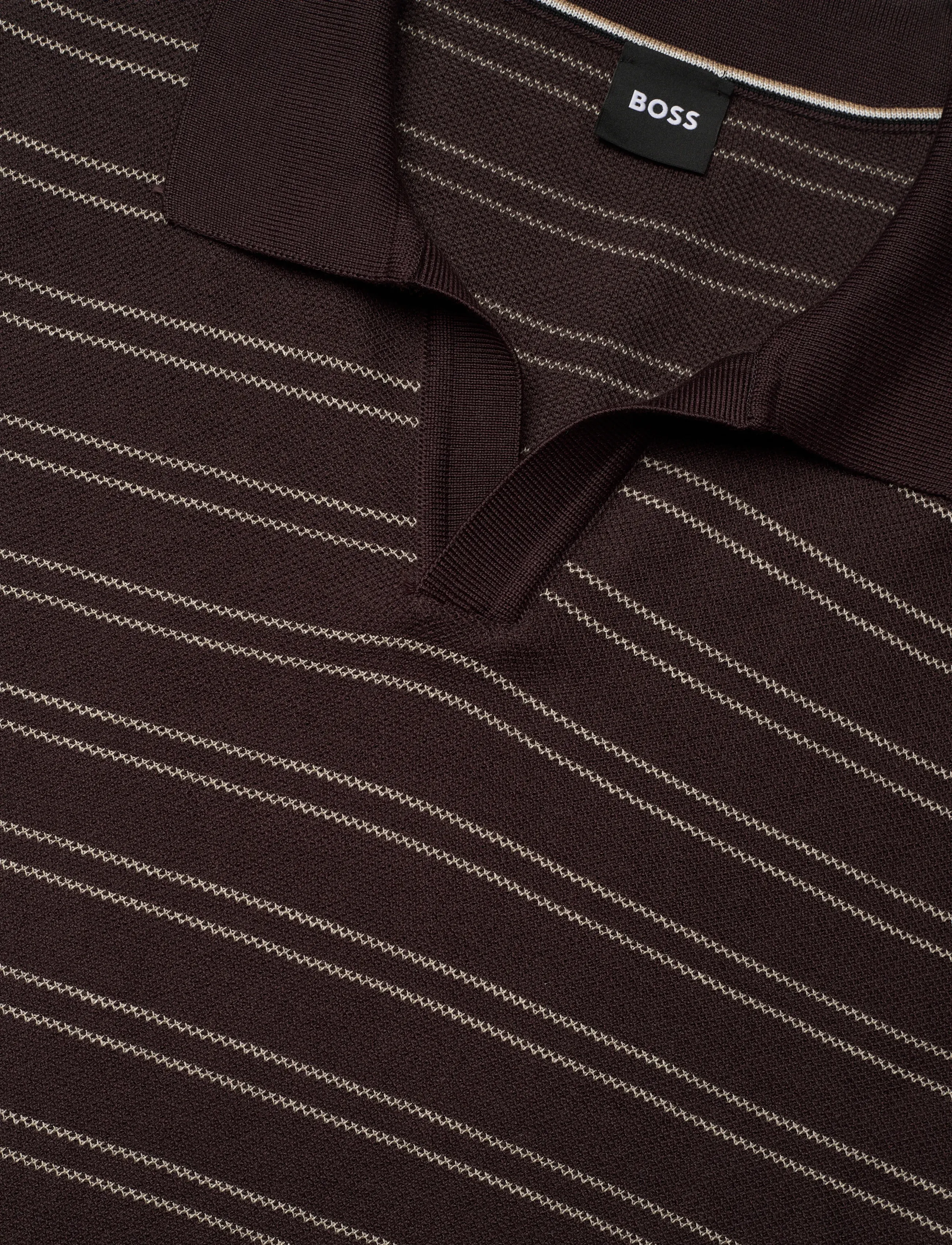 BOSS - H-Narciso - kootud polosärgid - dark brown - 2