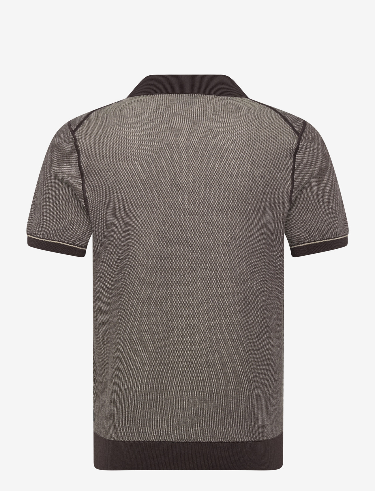 BOSS - H-Narciso - gestrickte polohemden - dark brown - 1