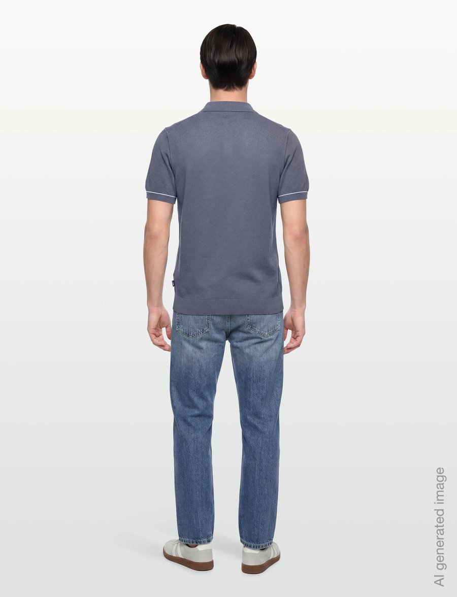 BOSS - H-Narciso - knitted polos - open blue - 4