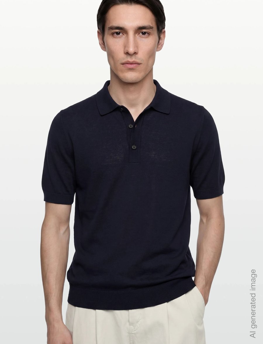BOSS - H-Nolano - knitted polos - dark blue - 3