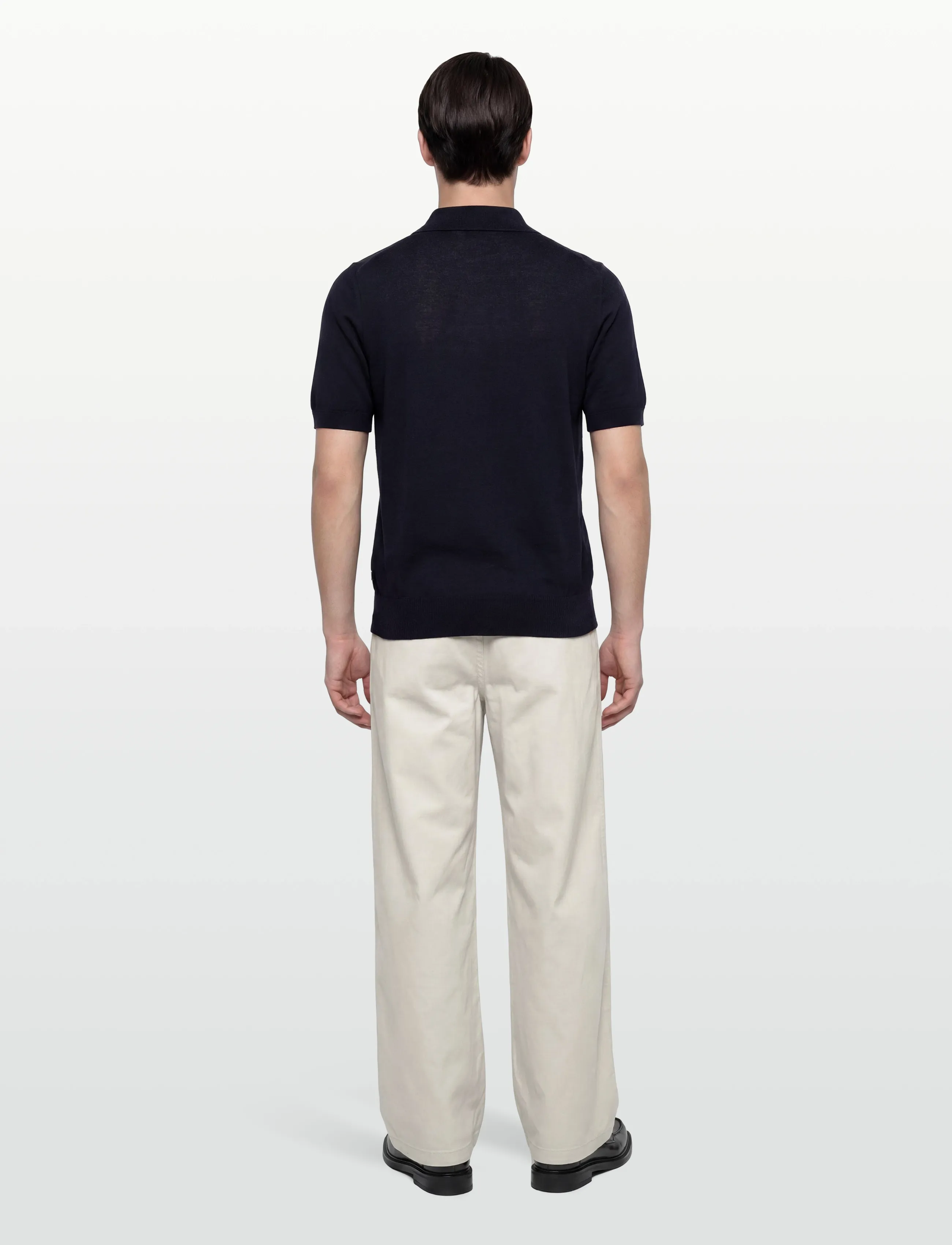 BOSS - H-Nolano - gestrickte polohemden - dark blue - 4
