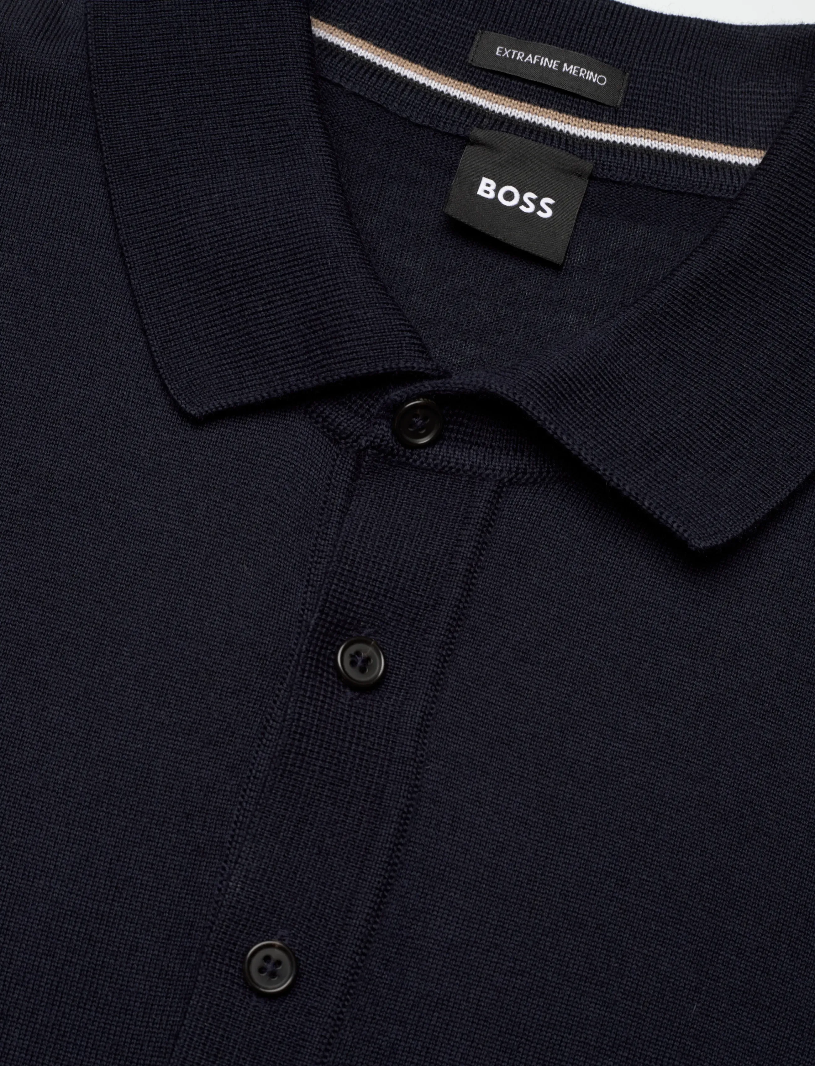 BOSS - H-Nolano - gestrickte polohemden - dark blue - 5
