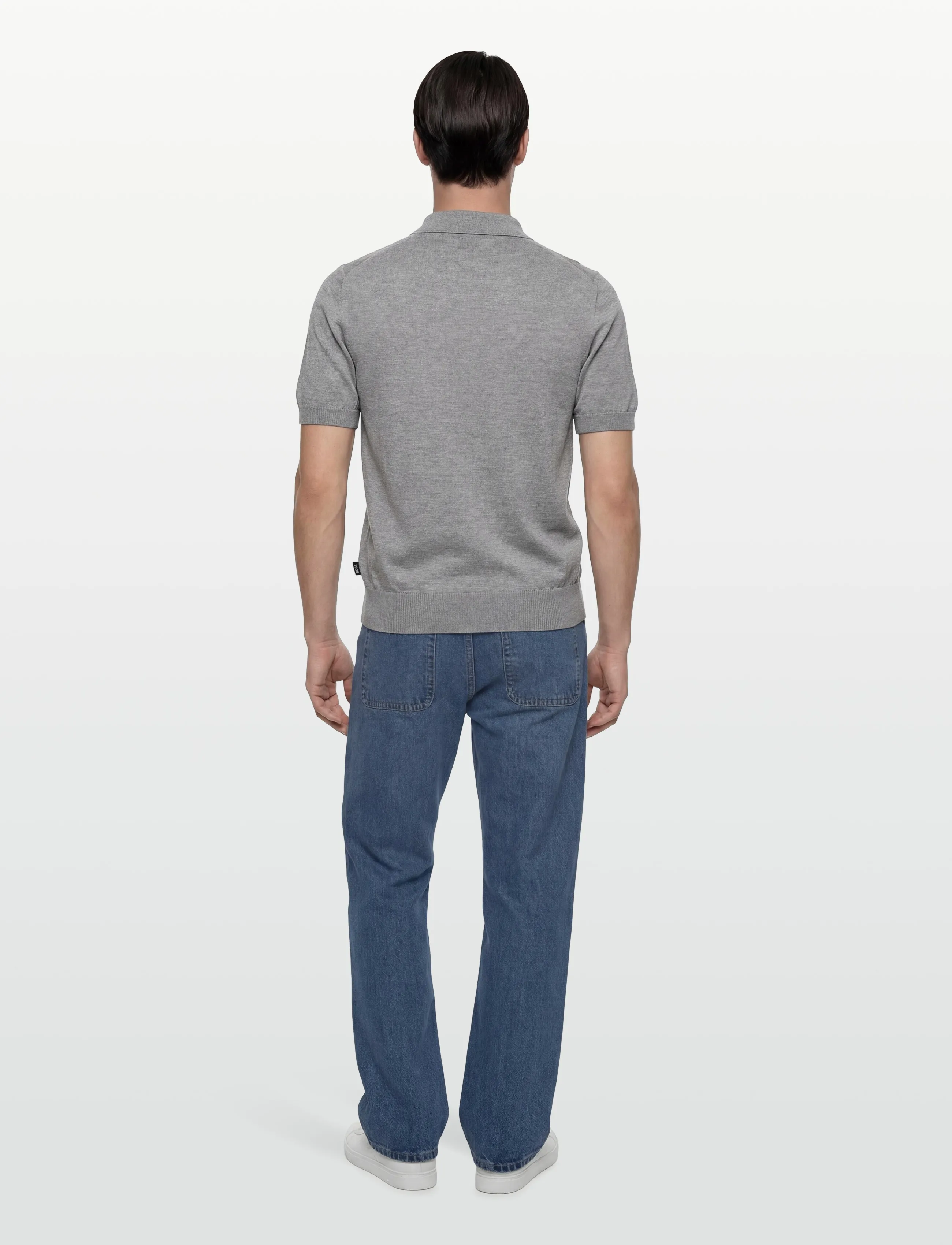 BOSS - H-Nolano - knitted polos - grey - 4