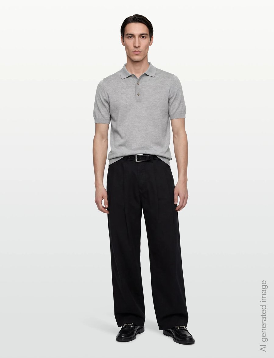 BOSS - H-Nolano - knitted polos - open grey - 0