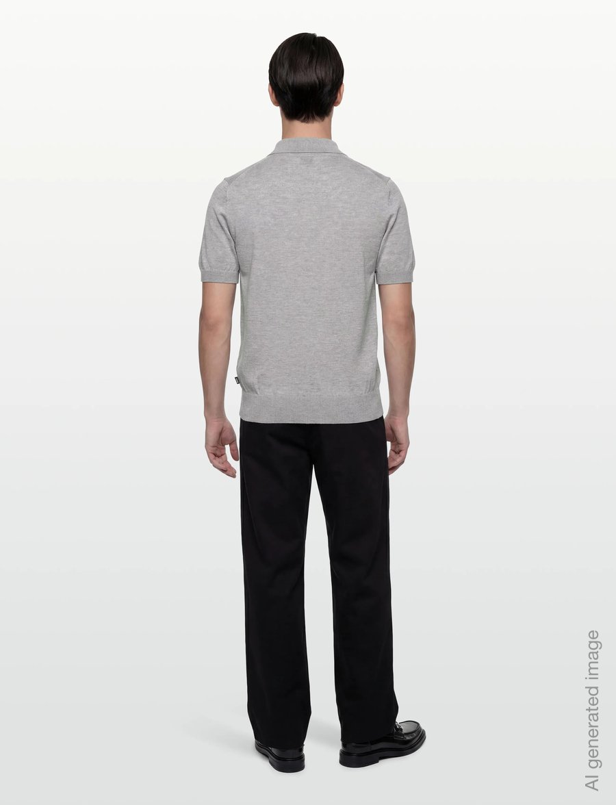 BOSS - H-Nolano - knitted polos - open grey - 5