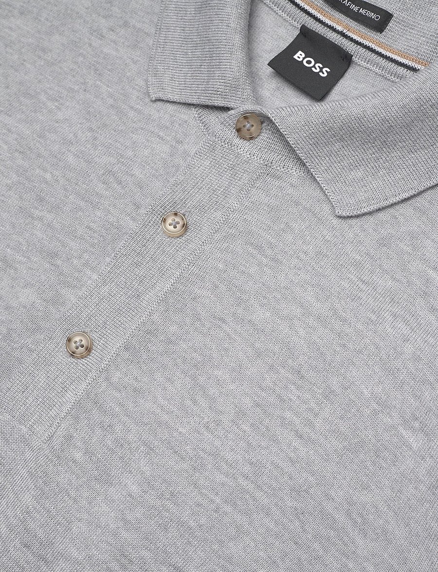 BOSS - H-Nolano - knitted polos - open grey - 3