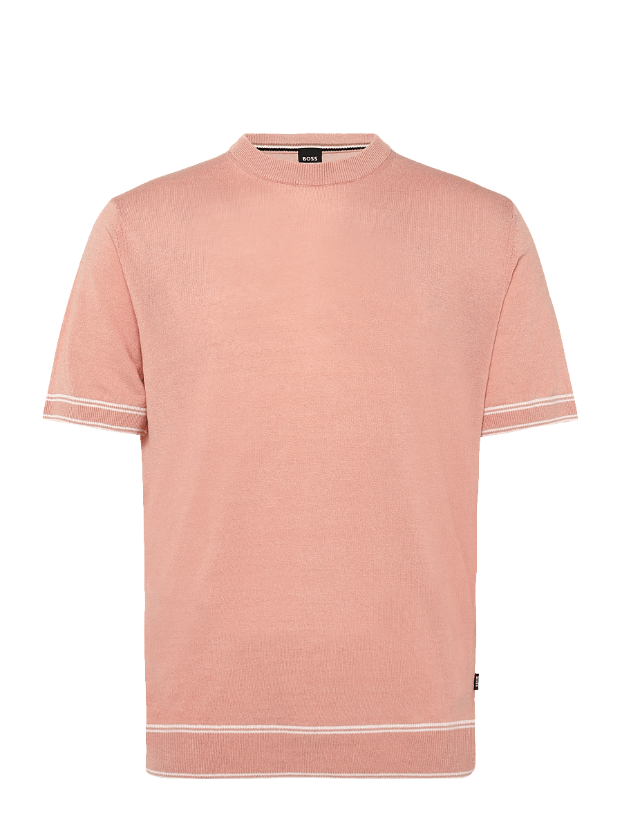 BOSS - H-Norberto - short-sleeved t-shirts - light/pastel pink - 0
