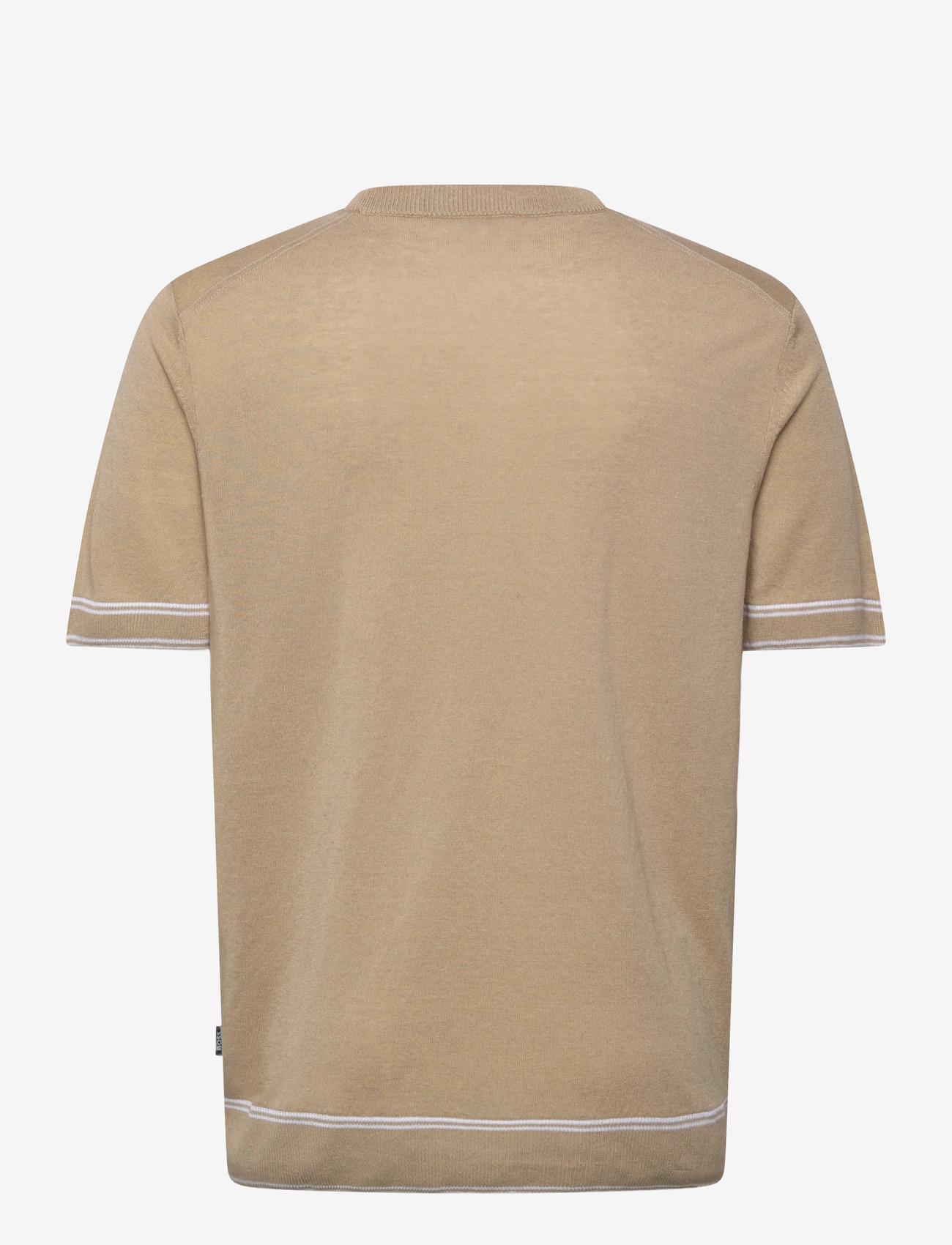 BOSS - H-Norberto - Ümmarguse kaelusega kudumid - open beige - 1