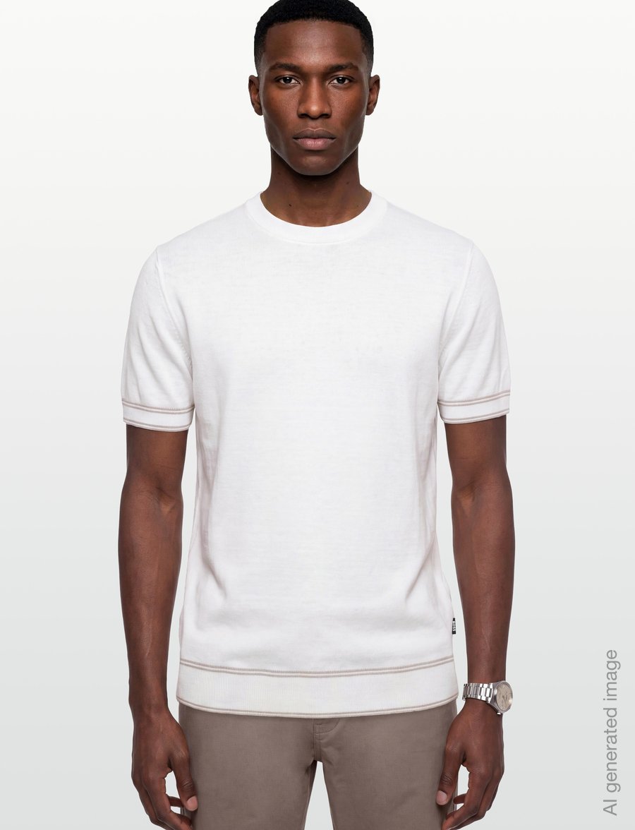 BOSS - H-Norberto - kortärmade t-shirts - white - 3