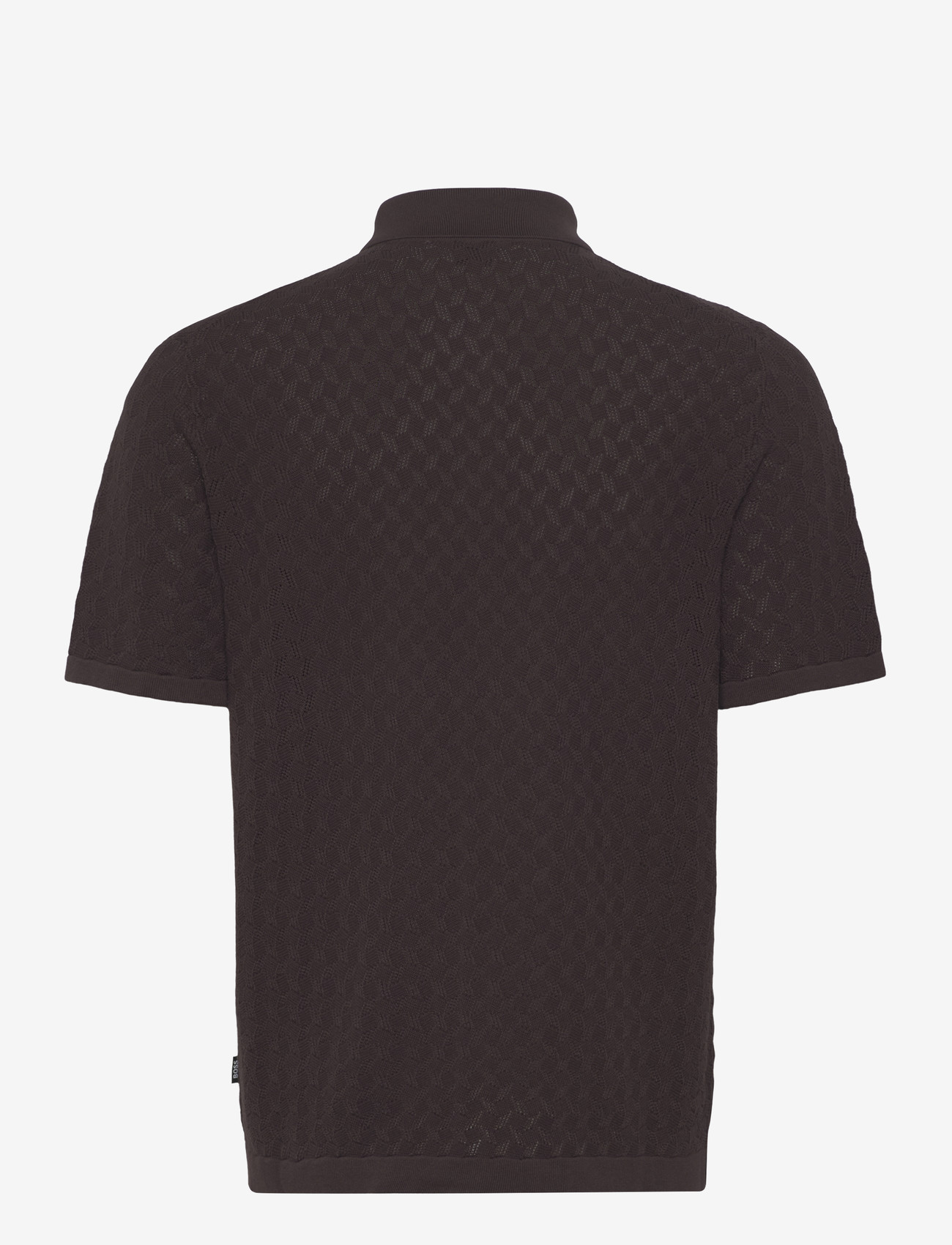 BOSS - H-Nappo - stickade pikéer - dark brown - 1